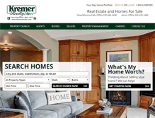 Tablet Screenshot of kremerrealty.com